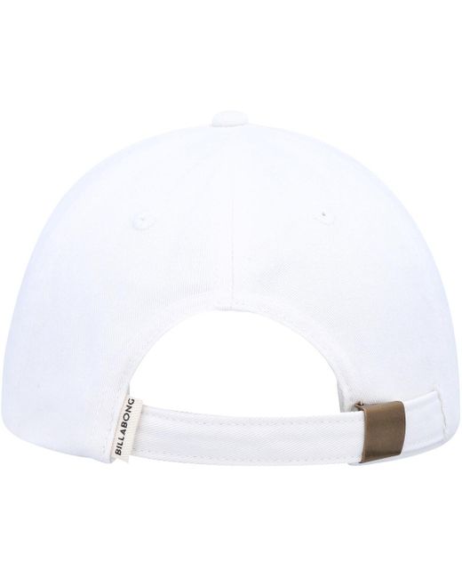Billabong White Dad Cap Adjustable Hat