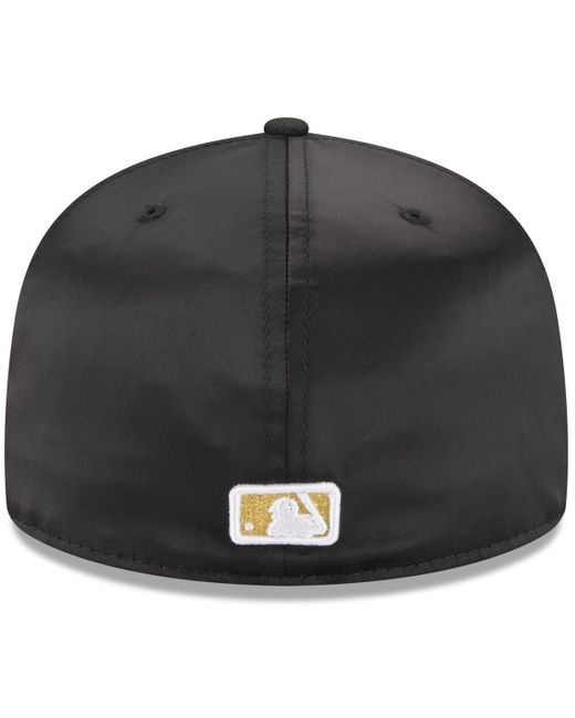 KTZ Black San Francisco Giants 2025 59fifty Day Gold Leaf 59fifty Fitted Hat for men