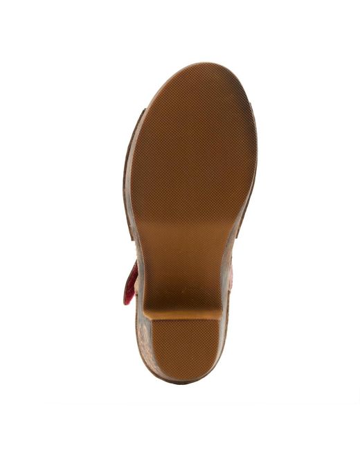 L'ARTISTE Brown Spring Step Japhette Platform Slide