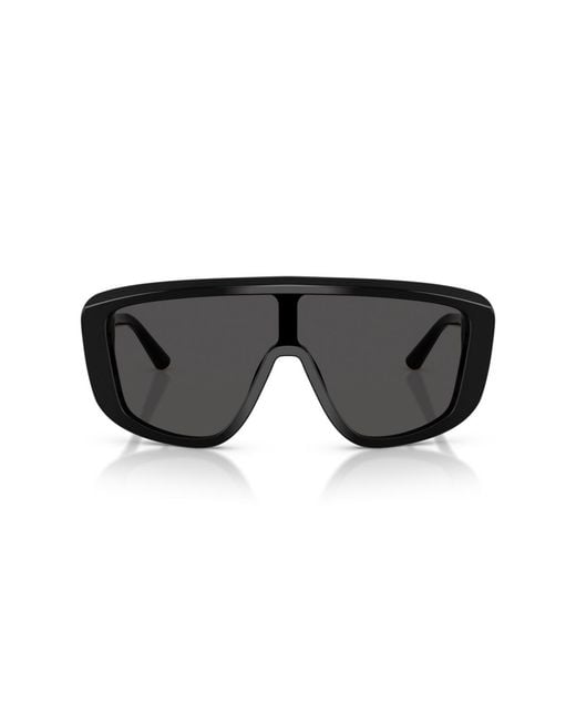 Dolce & Gabbana Black Rectangle Sunglasses for men