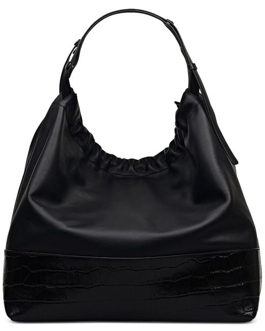 Radley Black The Portobello Large Leather Drawstring Shoulder Bag
