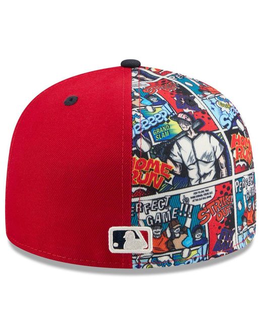 KTZ Red/navy St. Louis Cardinals 2025 Mlb Diamond Hero Edition 59fifty Fitted Hat for men
