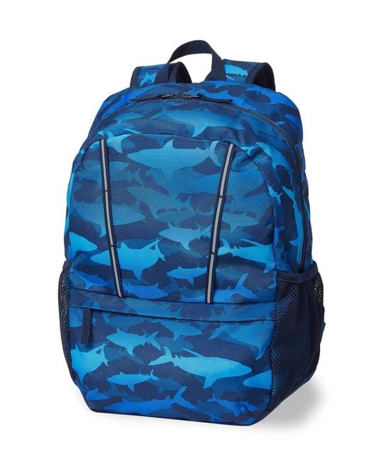 Lands' End Blue Kids Classmate Medium Backpack