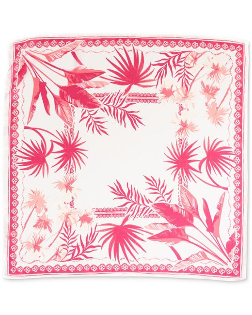 INC International Concepts Pink Tropical-print Bandana Square