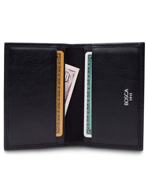 Bosca Black | Calling Card Case Wallet for men