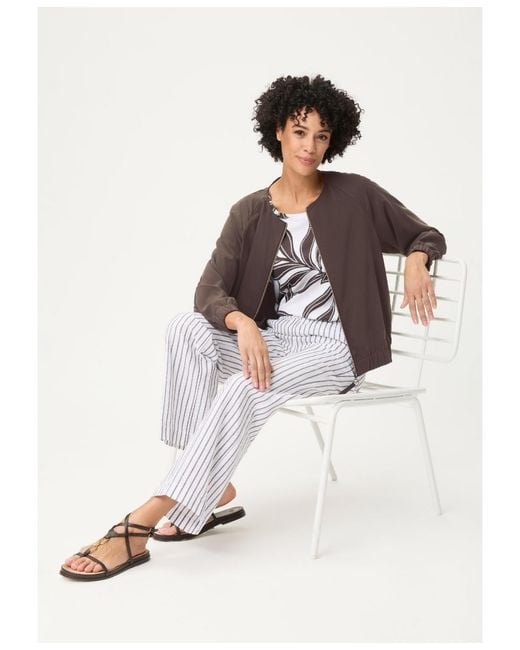 Olsen Brown Collarless Jacket