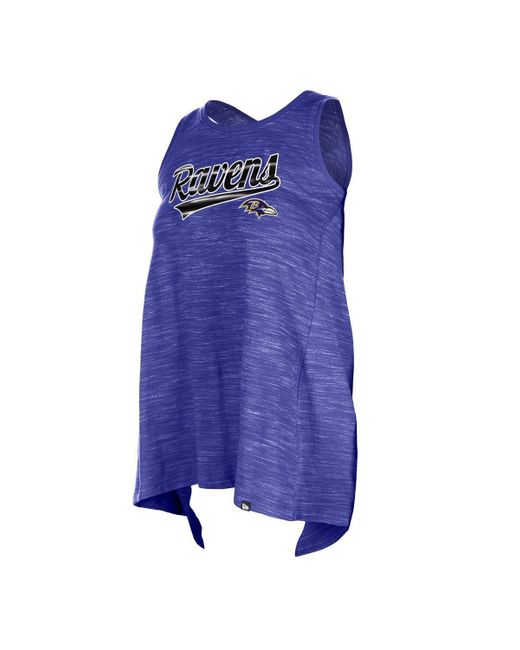 KTZ Blue Baltimore Ravens Space Dye Active Tank Top