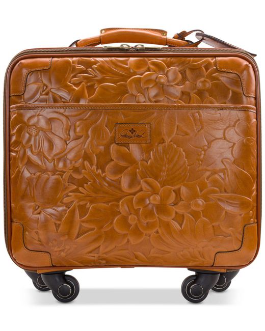 Patricia Nash Multicolor Velino Embossed Leather 16" Trolley