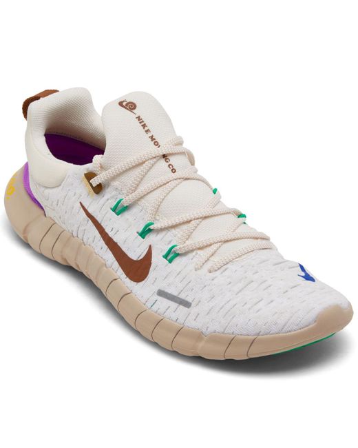 Nike Free Run 5.0 Running Sneakers From Finish Line in White for Men | Lyst