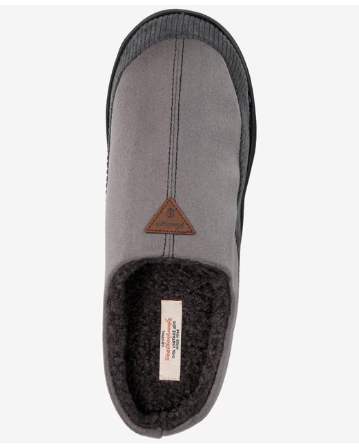 Weatherproof Gray Faux-suede Clogs for men