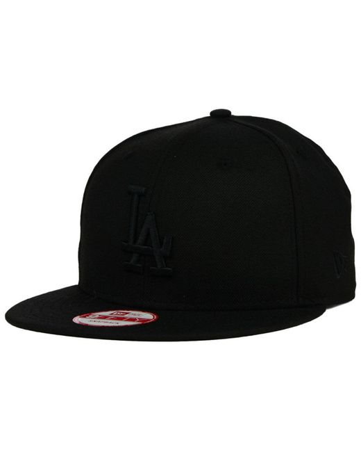 KTZ Los Angeles Dodgers Triple Black 9fifty Snapback Cap for men