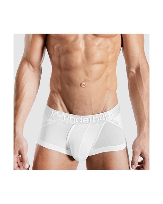 Rounderbum White Anatomic Mini Trunk for men