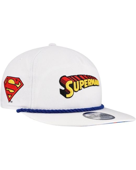 KTZ White Superman Golfer Adjustable Hat for men