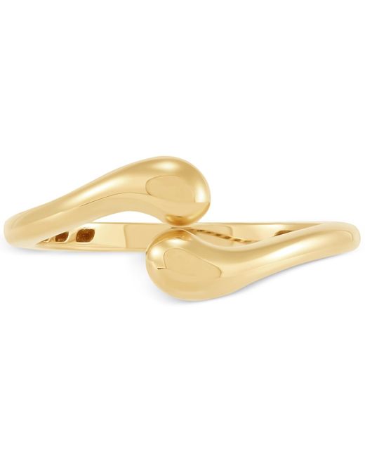 Macy's Metallic Polished Flared End Skinny Bypass Fashion Ring