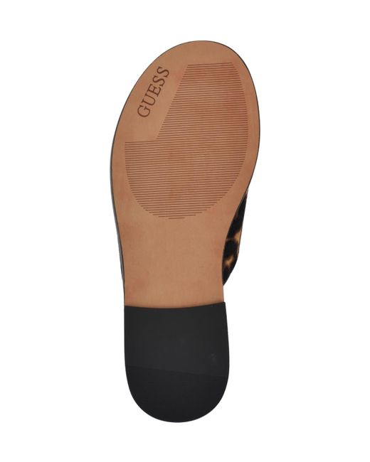 Guess Black Graysie Quattro G Embellished Flat Sandal