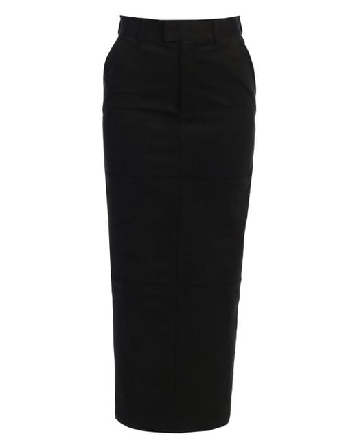 JLUXLABEL Black Joy Suede Maxi Skirt