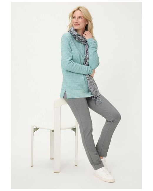 Olsen Blue Half Zip Mock Sweater