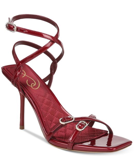 Sam Edelman Trevin Strappy Stiletto Dress Sandals in Red Lyst