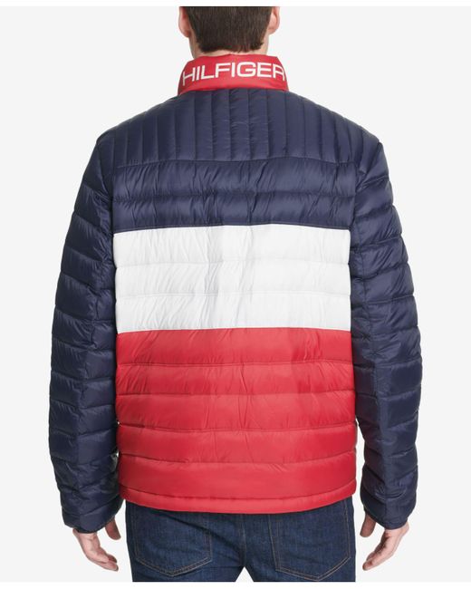 Download Tommy Hilfiger Down Quilted Packable Logo Jacket in ...
