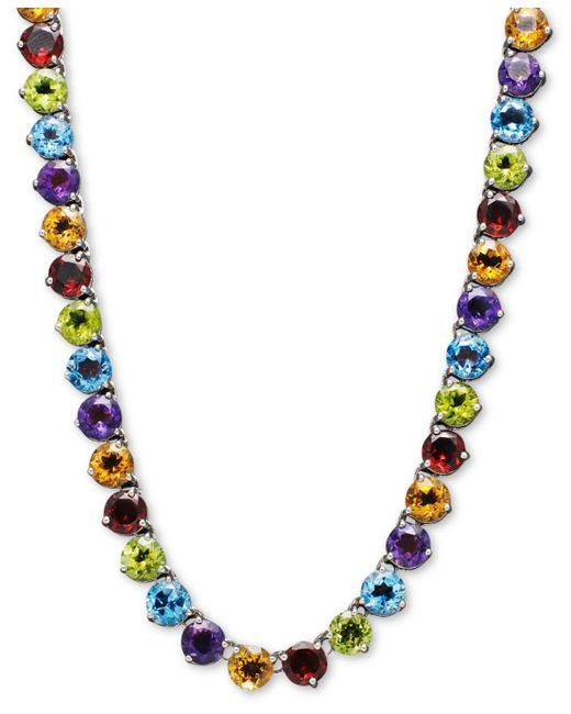 Macy's Multicolor Amethyst Necklace (30 Ct. T.w.