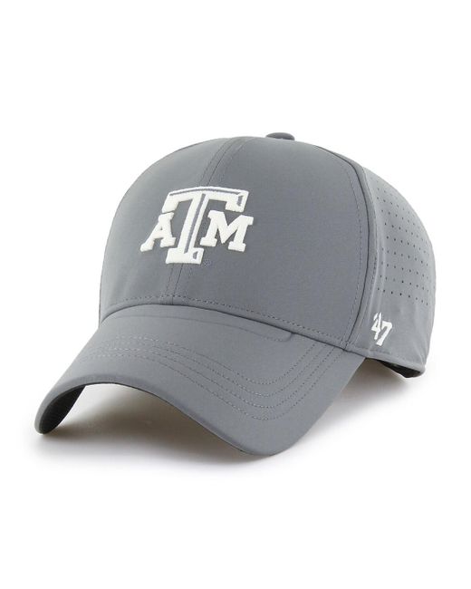 '47 Gray Texas A&m aggies Forward Vent Mvp Adjustable Hat for men