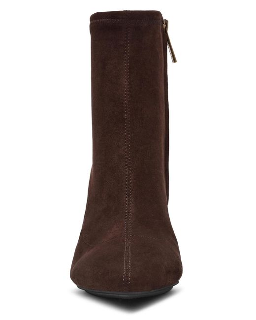 Anne Klein Brown Reesse Pointed Toe Booties