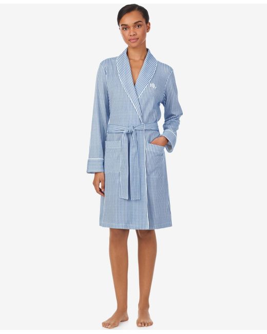 Ralph Lauren Shawl Collar Robes in Blue | Lyst