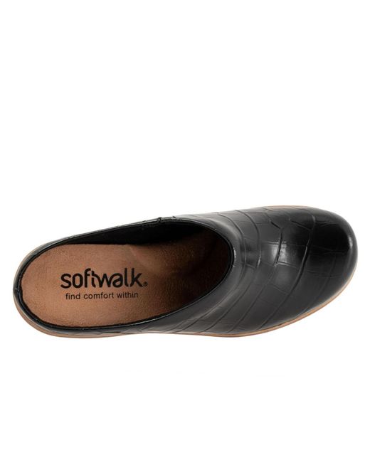 Softwalk® Black Madison Clog