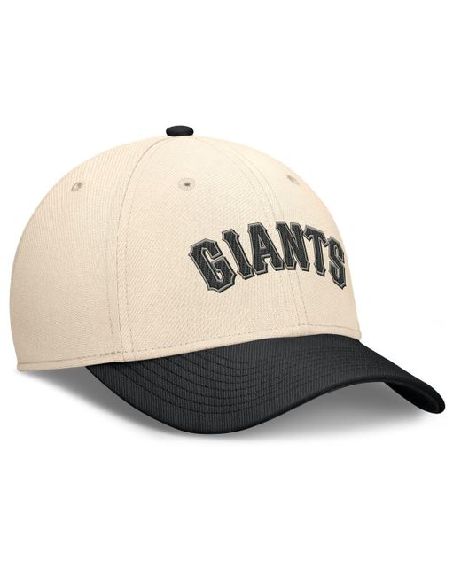 Nike Natural/black San Francisco Giants Statement Rise Performance Flex Hat for men