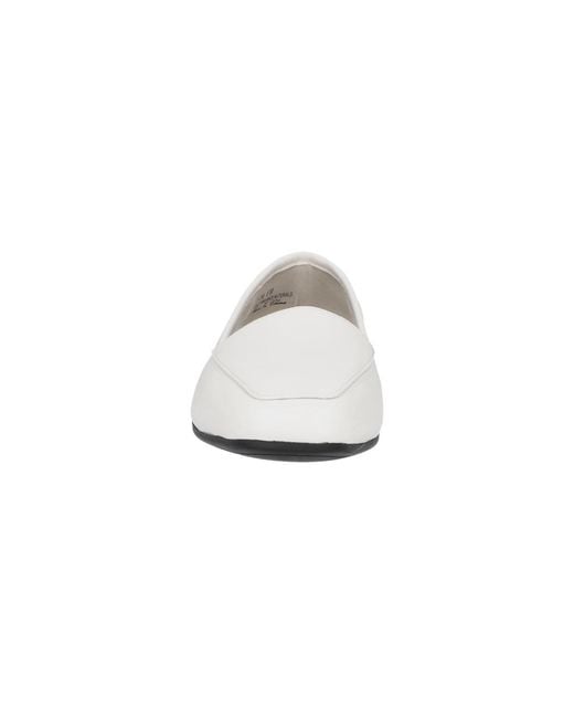 Easy Street White Thrill Square Toe Flats