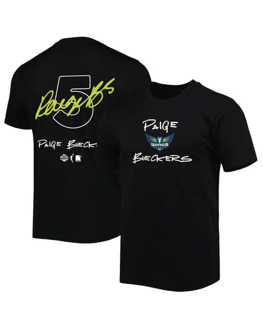 round21 Black And Paige Bueckers Dallas Wings 2025 Wnba Draft Name Number T-shirt