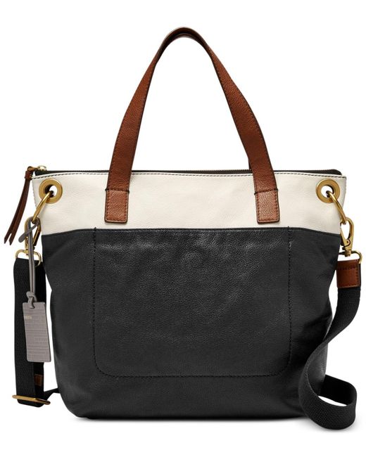 Fossil Black Keely Large Tote