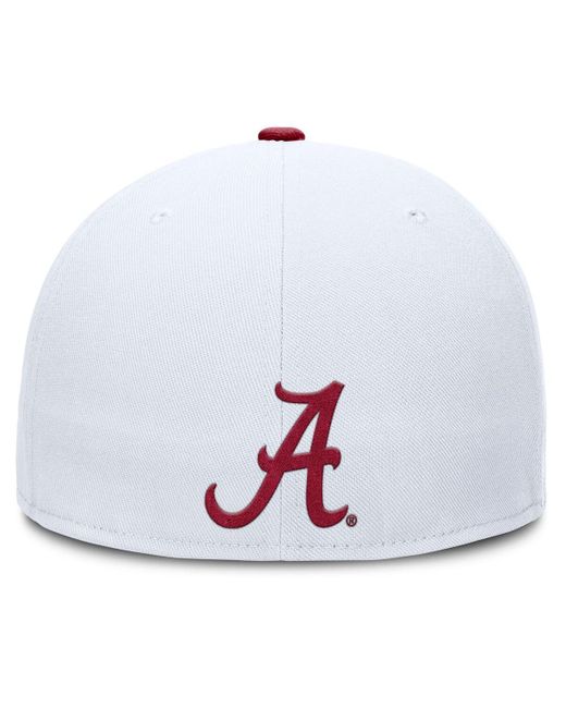 Nike White Alabama Crimson Tide True Primetime Performance Fitted Hat for men