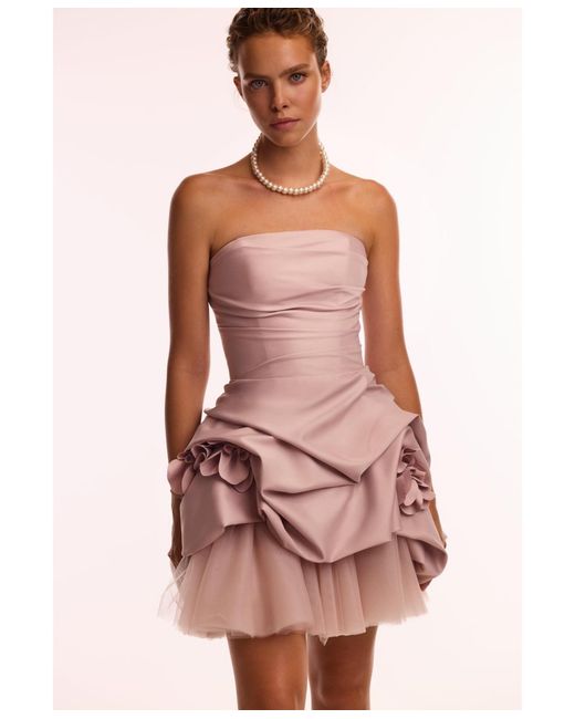 Millà Pink Rosette Mini Dress