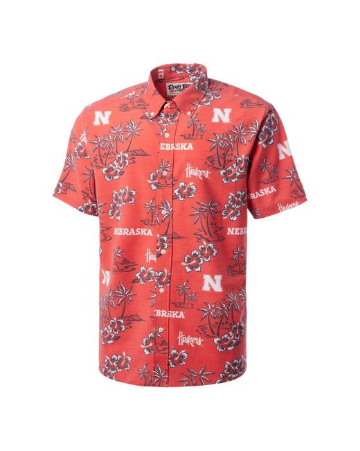 Reyn Spooner Red Nebraska Huskers Kekai Classic Tri-blend Button-down Shirt for men