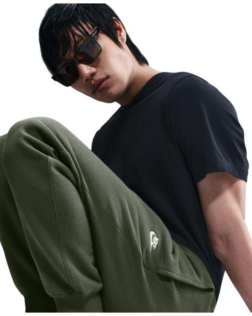 Nike Black Club Fleece Drawstring joggers for men