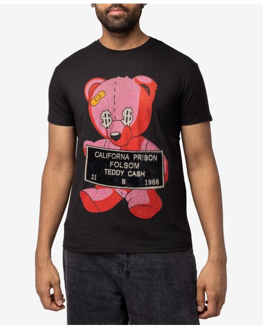 Xray Jeans X-ray Stone Tee Red Teddy Cash Bear for men