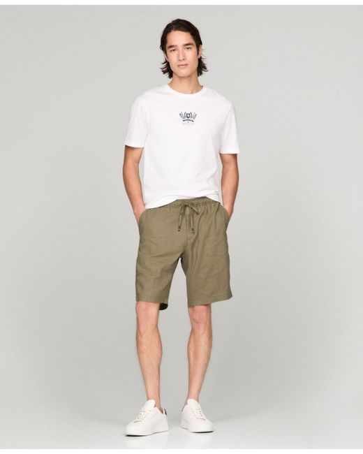 Tommy Hilfiger Green Relaxed-fit Linen Shorts for men