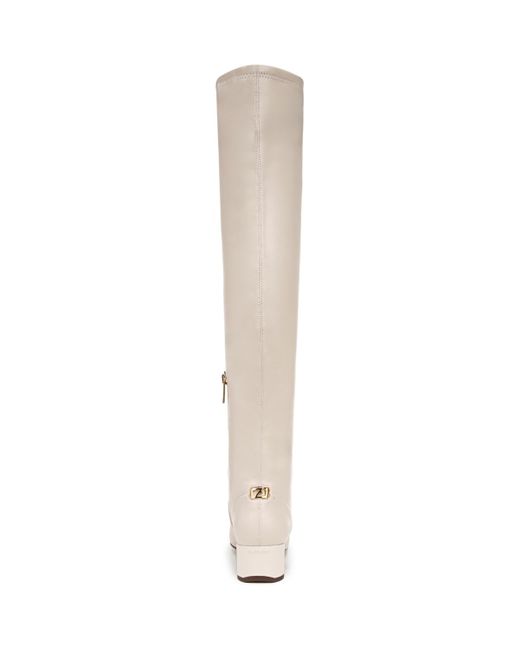 Franco Sarto White Novara Over The Knee Square Toe Boots