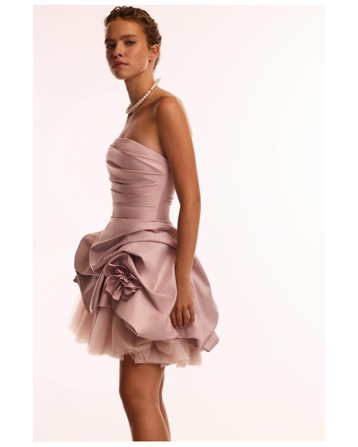 Millà Pink Rosette Mini Dress