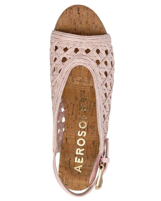 Aerosoles Pink Cornelia Platform Sandals