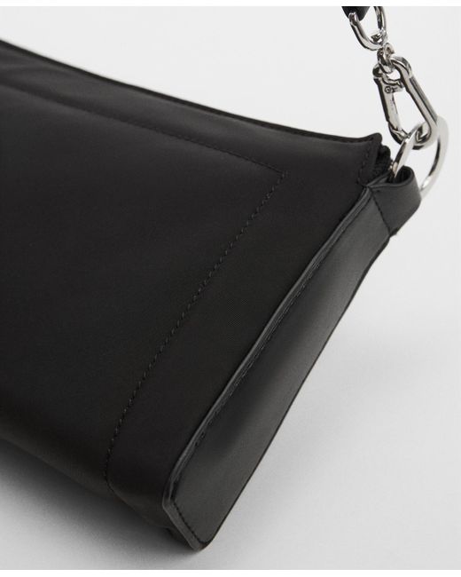 Mango Doublehandle Quilted Bag in Black Lyst