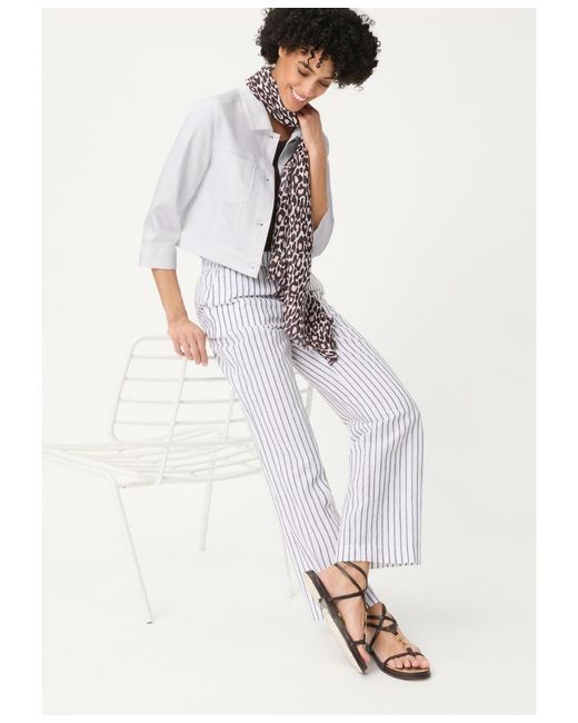 Olsen White Cropped Jacket