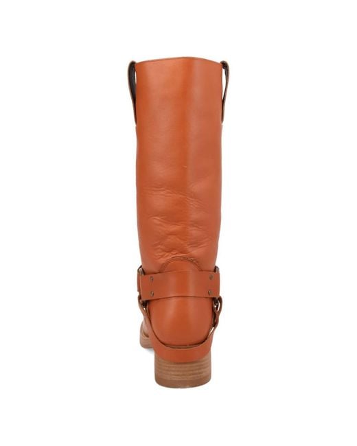 Dingo Brown Rip Leather Boot for men