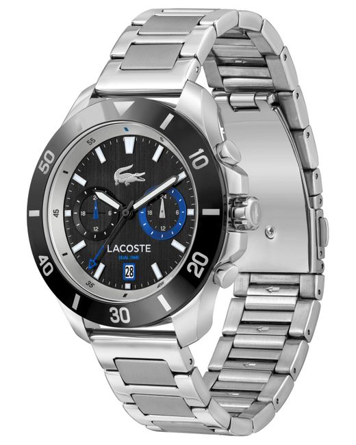 Lacoste Gray Toranga Stainless Steel Bracelet Watch 44mm for men