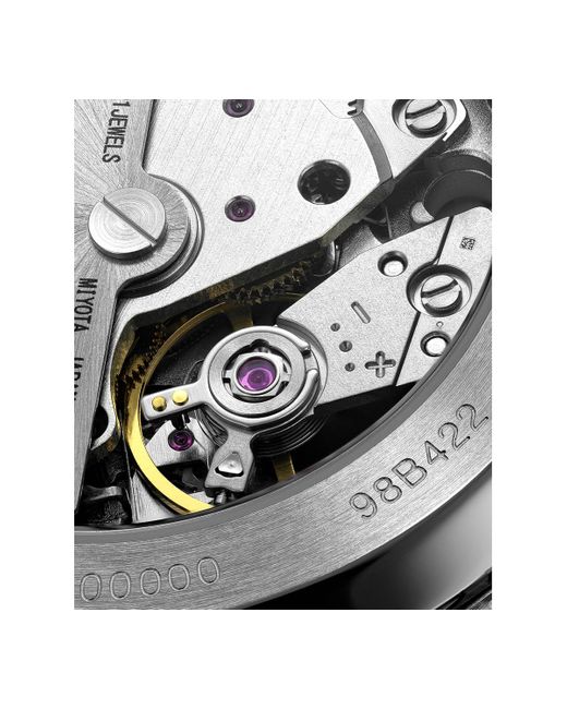 Bulova Metallic Automatic Surveyor Stainless Steel Bracelet Watch 39mm for men