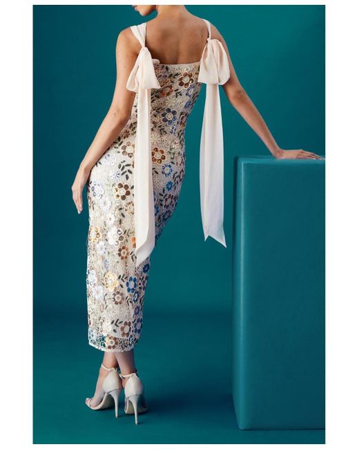 Coast Metallic Muse Embellished Midi Dress