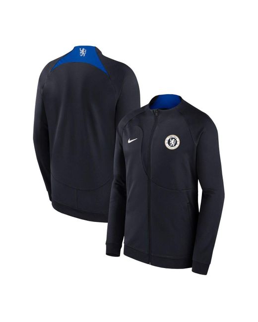 Nike Navy Chelsea 2023/24 Academy Pro Anthem Full-zip Jacket in Blue ...