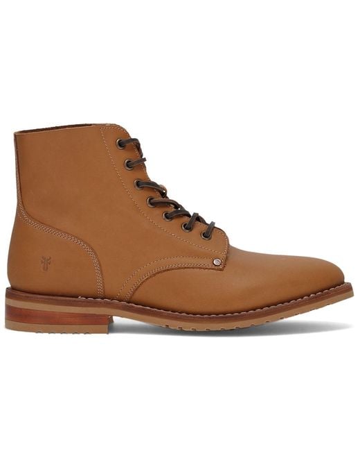 Frye Brown Barrett Lace-up Boots for men