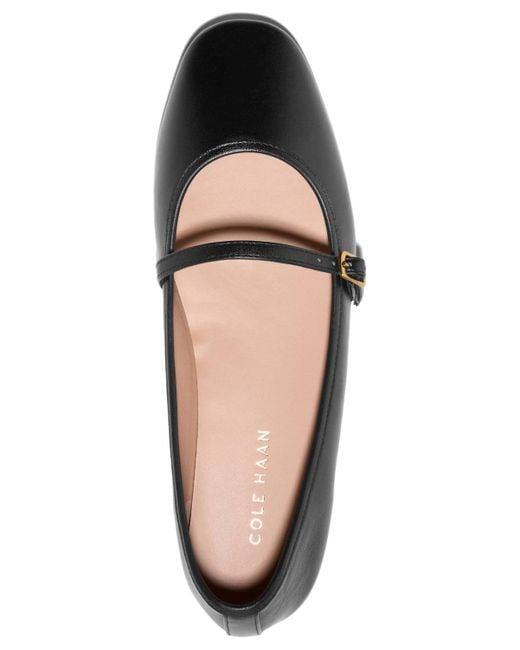 Cole Haan Black Yelena Mary Jane Ballet Flats
